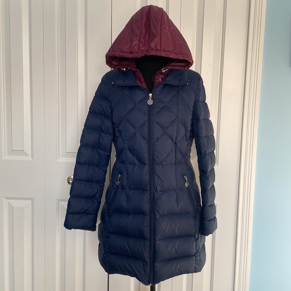 Tommy Hilfiger Double Layer Packable Large Premium Down Winter Parka Coat